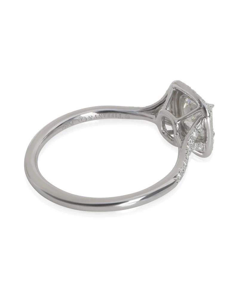 Pre-Owned Tiffany & Co 1.07 ct Cushion Diamond Soleste Double Halo Engagement Ring