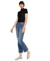 KanCan Essential Women's Honey High Rise Cropped Bootcut Jeans
