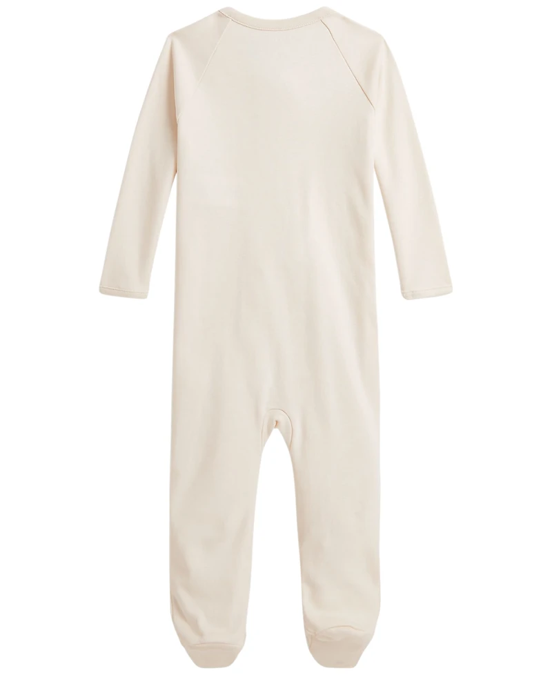 Polo Ralph Lauren Baby Boys' Cotton Interlock Footed Coverall