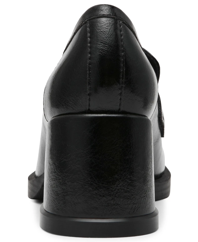 Steve Madden Women's Bettie Block Heel Tassel Loafer Pumps
