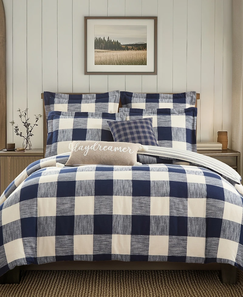 Levtex Home Highland Plaid Woven -Piece Duvet Cover Set
