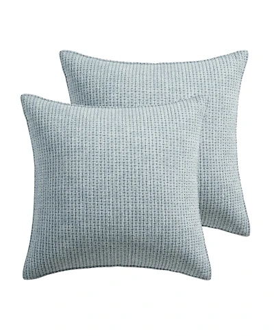 Levtex Home Pick-Stitch Artisan Cotton 2-Piece Sham Set, European