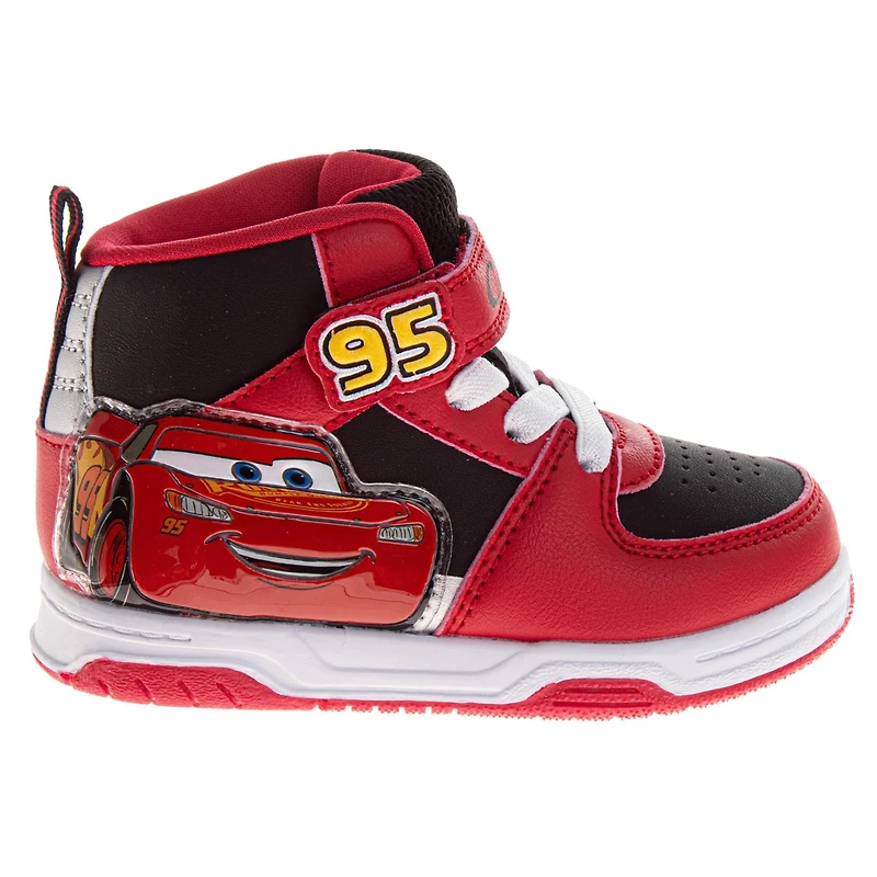 Disney Pixar Lightning Speed Cars Boys' High-Top Sneakers (Toddlers Sizes 5-10 / Little Kids 11)