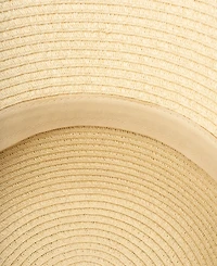 Bcbg Straw Bow Back Brim Floppy Hat