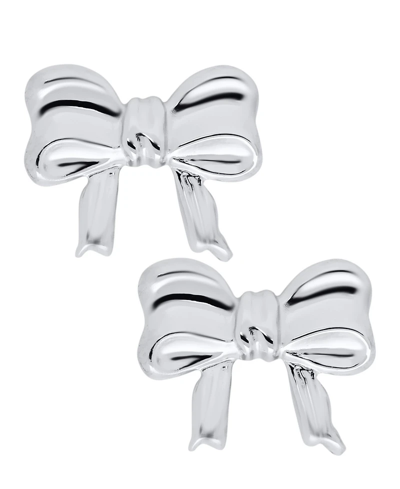 Macy's Kids' Bow Earrings in Sterling Silver