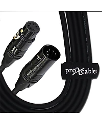 ProX Xc-5PDMX03 3' 5-Pin DMX XLR5-m to XLR5-f High Performance Cable