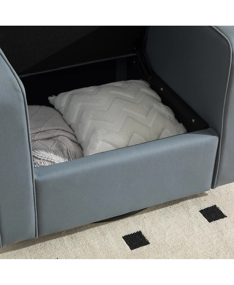 Streamdale Furniture Upholstered 360degree(s) Swivel Armchair with Hidden Storage