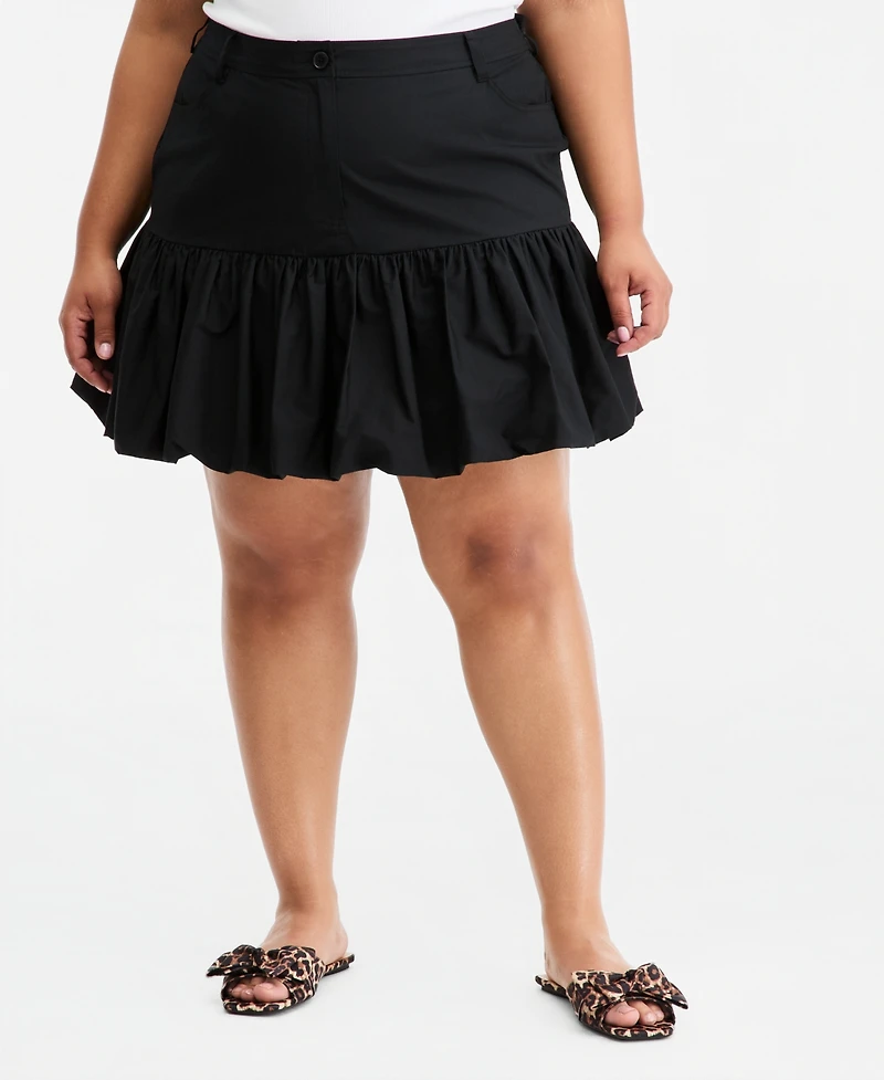 On 34th Trendy Plus High-Rise Drop-Waist Bubble-Hem Skirt, Macy's Exclusive
