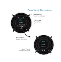 Pyle Ceiling and Wall Mount Speaker - Wireless Bluetooth 6.5" Dual 2-Way Audio Stereo Sound Subwoofer Kit w/ 300 Watts,