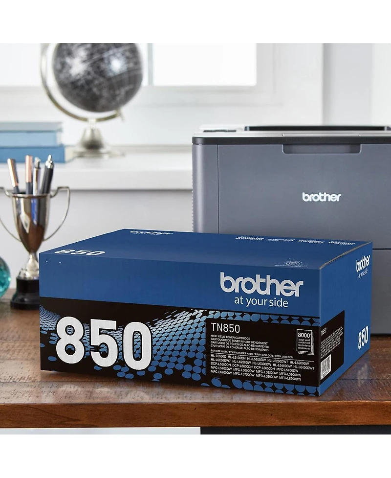 Brother TN850 High Yield Toner Cartridge, Up to 8000 Pages