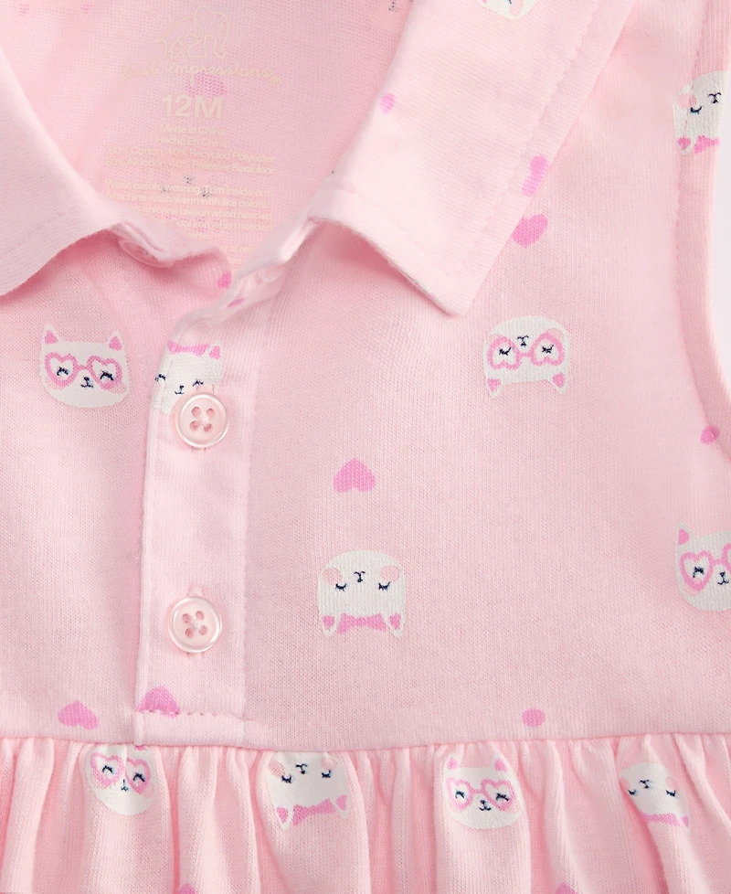 First Impressions Baby Girls' 0M-24M Striped Cat Skirted Sunsuit, Macy's Exclusive