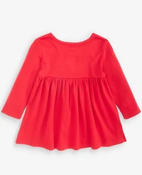 First Impressions Baby Girls' 0M-24M Long-Sleeve Bows Dress, Macy's Exclusive