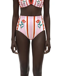 Jessie Zhao New York Women's Jungle Rose Reversible Bikini Bottom