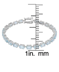 Macy's Blue Topaz (13.11 ct. t.w.) Bracelet in Sterling Silver