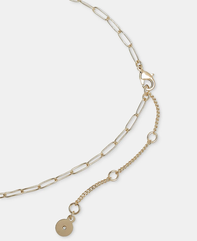 Dkny Pave Heart Pendant Necklace, 16" + 3" extender