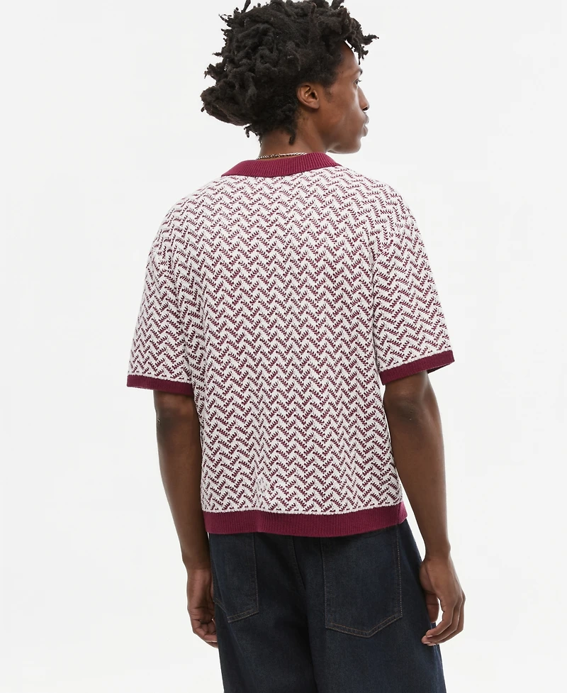 Mode of One Men's Leo Short-Sleeve Polo Sweater, Macy's Exclusive