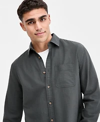 Sun + Stone Men's Steven Long-Sleeve Shirt, Macy's Exclusive