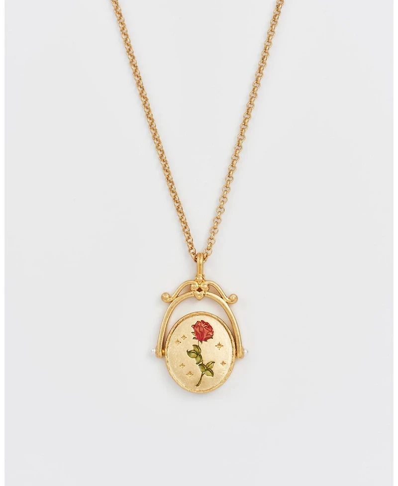 Fable England R Initial Spinner Chain Necklace