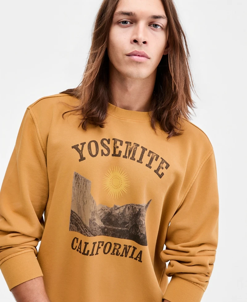 Sun + Stone Men's Yosemite Graphic Sweatshirt, Macy's Exclusive