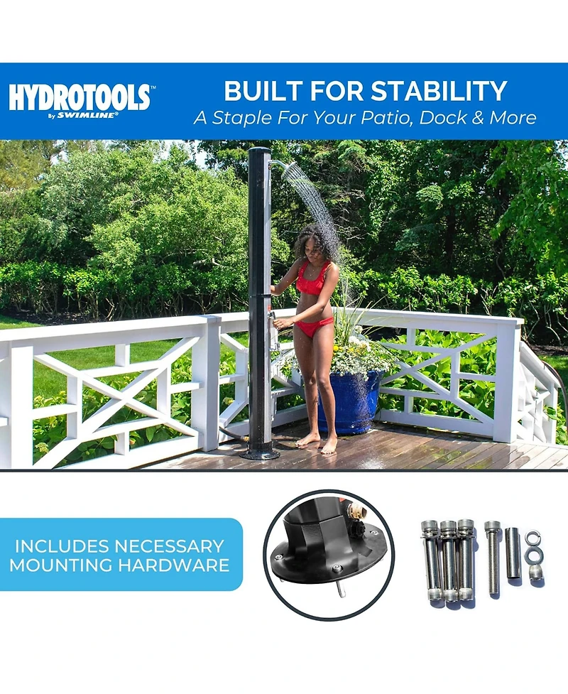 Swimline HydroTools Niagara Rainfall 7 Foot Adjustable Outdoor Solar Shower