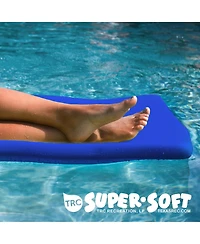 Trc Recreation Sunsation 1.75" Thick Foam Lounger Raft Pool Float, Indigo Blue