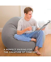 Intex Inflatable Contoured Corduroy Beanless Bag Lounge Chair