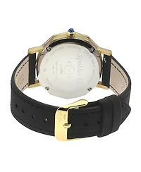GV2 by Gevril Women's Spello Ii Swiss Quartz Diamond Hand made Italian leather Strap Watch