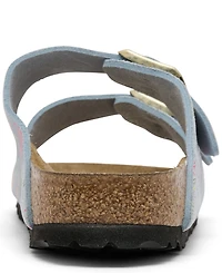 Birkenstock Women's Arizona Flower Print Suede Leather Sandals from Finish Line