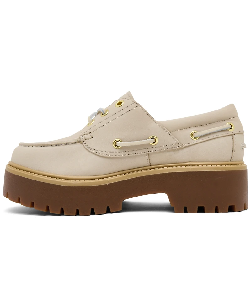 Timberland Women's Stone Street Platform Boat Shoes from Finish Line
