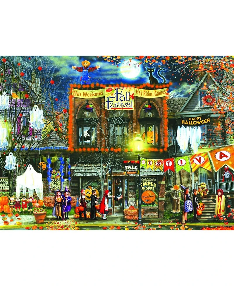 SunsOut Fall Festival 500 piece Jigsaw Puzzle for Adults Halloween