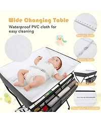 Baby Storage Folding Diaper Changing Table