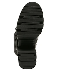 Madden Girl Women's Kuddle Buckle Platform Lug Knit Boots