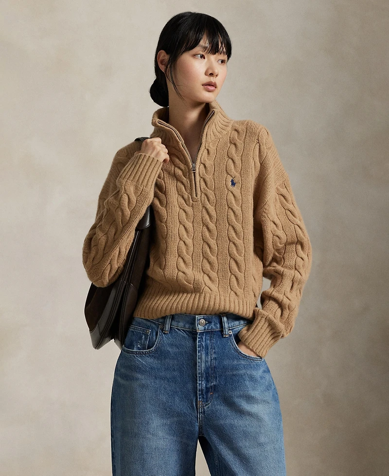 Polo Ralph Lauren Women's Wool Cashmere Long-Sleeve Sweater