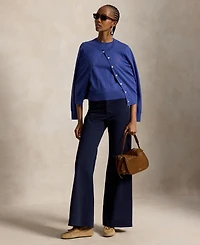 Polo Ralph Lauren Women's Crewneck Button-Up Cardigan Sweater