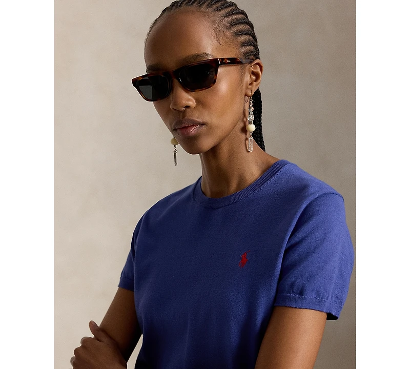 Polo Ralph Lauren Women's Short-Sleeve Crewneck Sweater