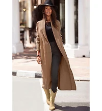 Lascana Women's Long Length Knit Cardigan With Pockets