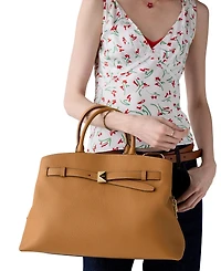 kate spade new york Deco Large Pebbled Leather Satchel