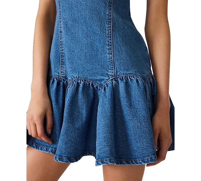 Steve Madden Women's Sleeveless Square Neck Dress
