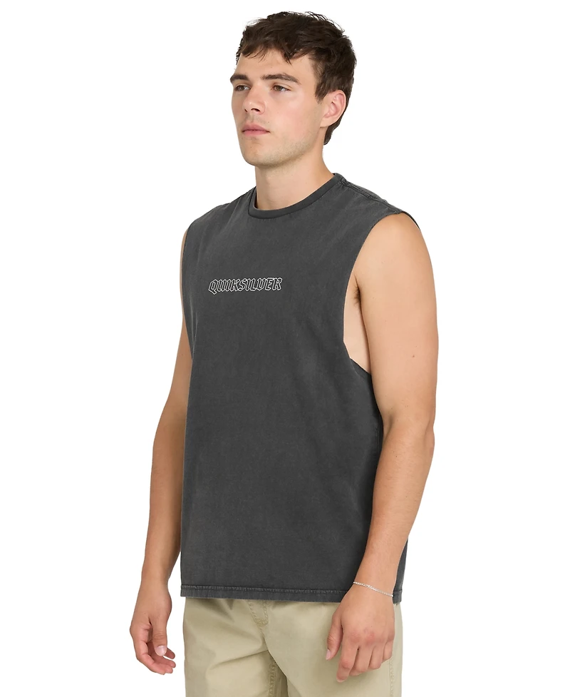 Quiksilver Men's Acid-Wash Sleeveless Tank Top