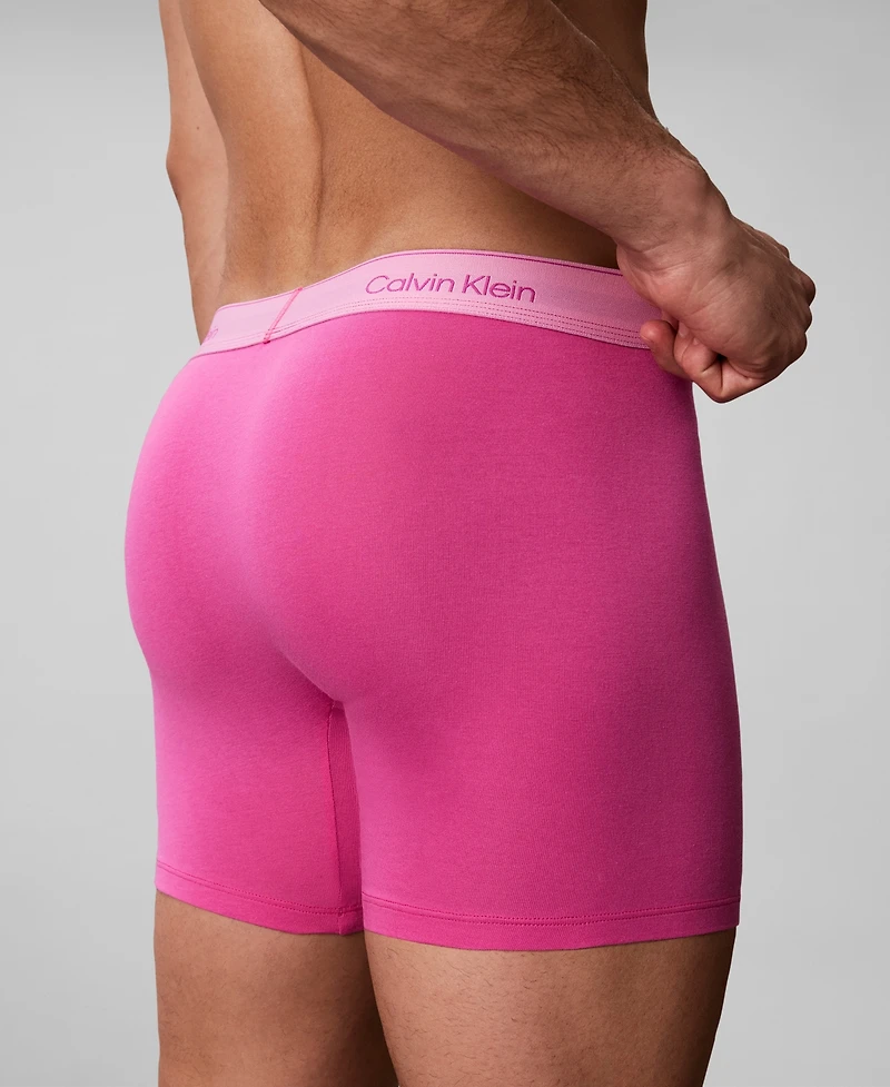 Calvin Klein Men's Icon Cotton Stretch Boxer Briefs, 5-Pack