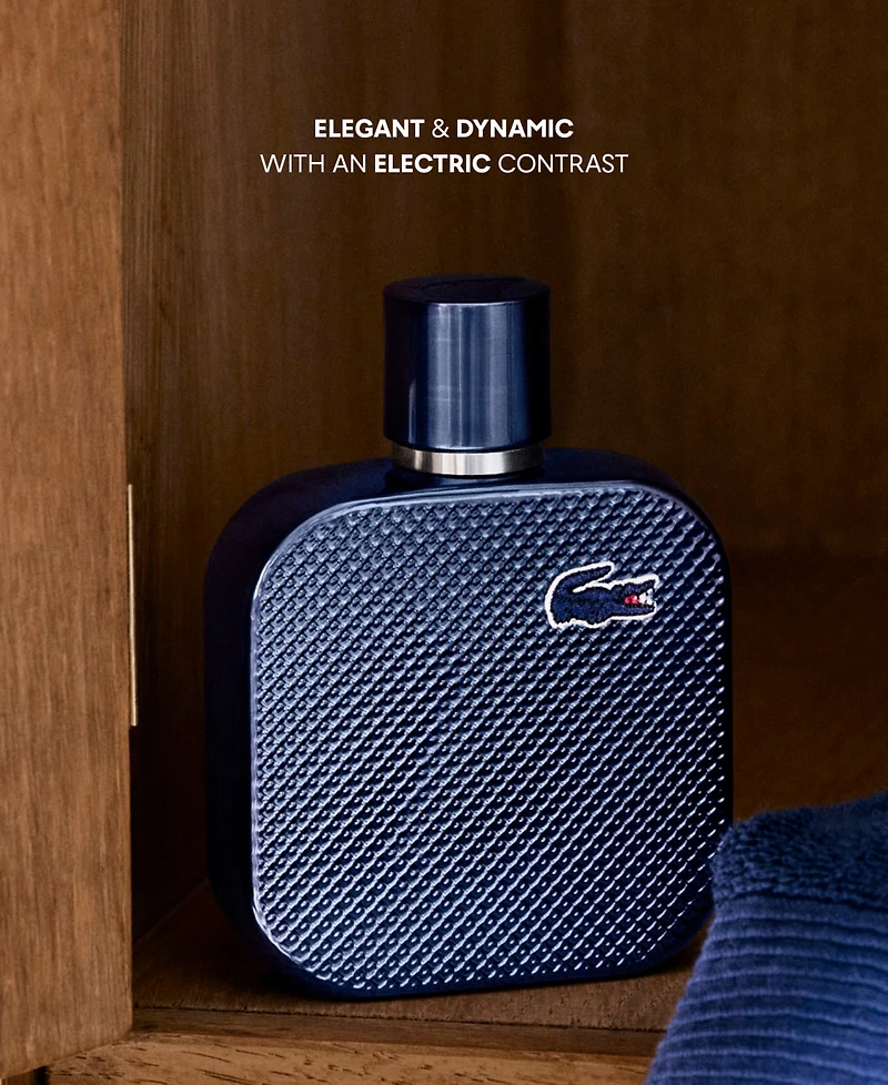 Lacoste L.12.12 Bleu Eau de Parfum Spray, 3.3 oz.