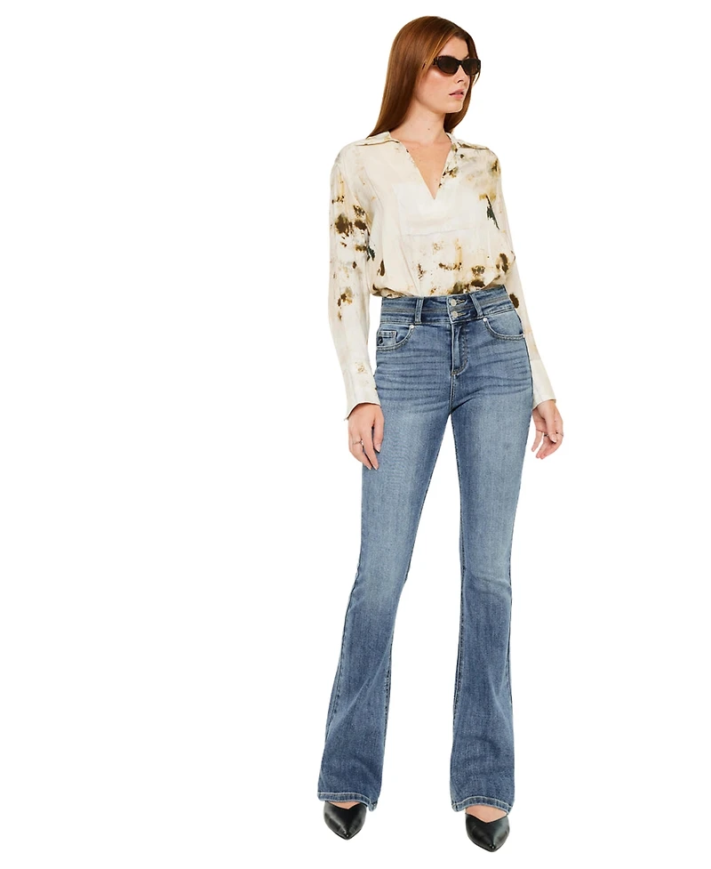KanCan Women's Raven High Rise Skinny Bootcut Jeans