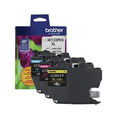 Brother LC30133PKS 400 Page-Yield High-Yield Ink (3 Pack