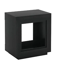 Slickblue Wood End Table Side Nightstand with Storage for Bedroom or Living Room