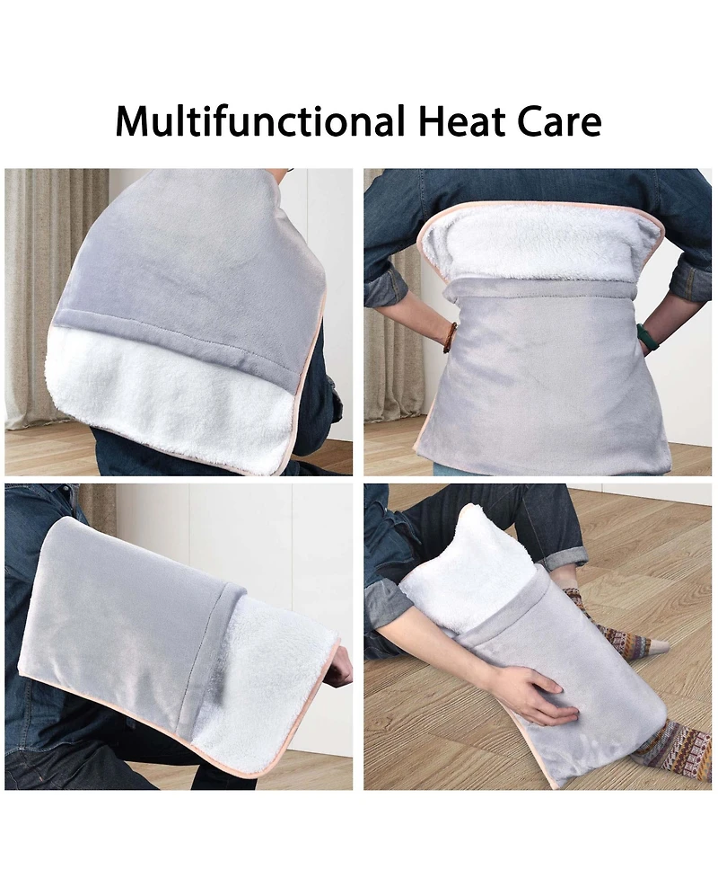 Yescom 2 Packs Electric Heated Foot Warmer Unisex Winter Foot Heating Pad Auto Shut Off