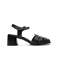 Forever & Always Shoes Devora Leather Block Heel Sandal