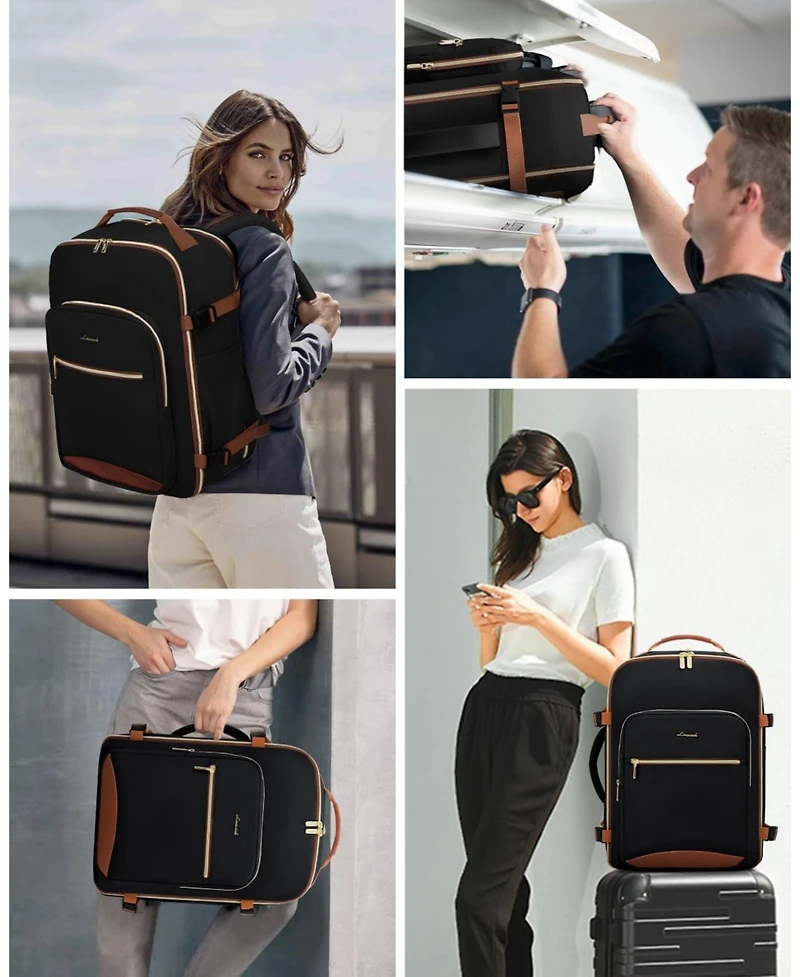 Lovevook 40L Travel Backpack for Women and Men, Airline Approved Carry On Luggage with 3 Packing Cubes, Tsa Overnight Bags