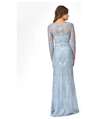 Lara Women's Long Sleeve Lace Mermaid Gown
