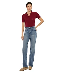 KanCan Women's Ophelia High Rise True Straight Jeans