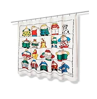 Carnation Home Fashions "Bottoms" Up Fabric Shower Curtain